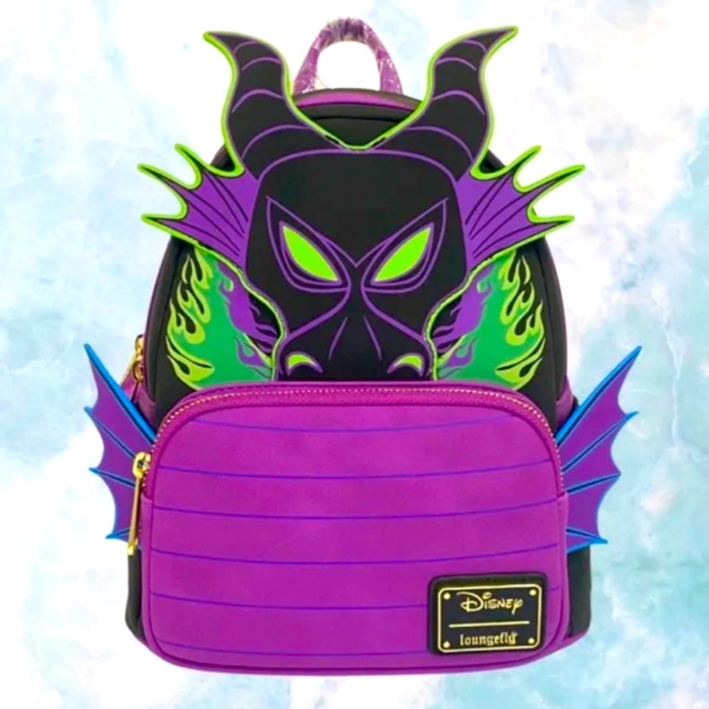 NWT Maleficent Dragon Cosplay Loungefly Mini Backpack
